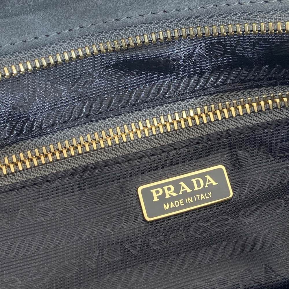 高仿Prada*Bonnie系列1BA426手提單肩包空軍藍小號免檢版