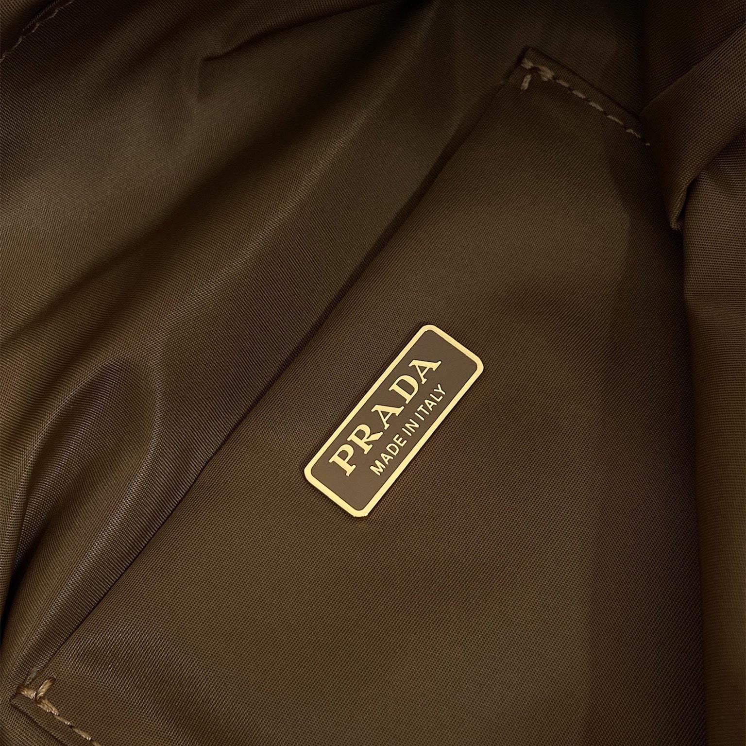 高仿Prada*RE-Nylon系列1NK001收納袋棕色免檢版