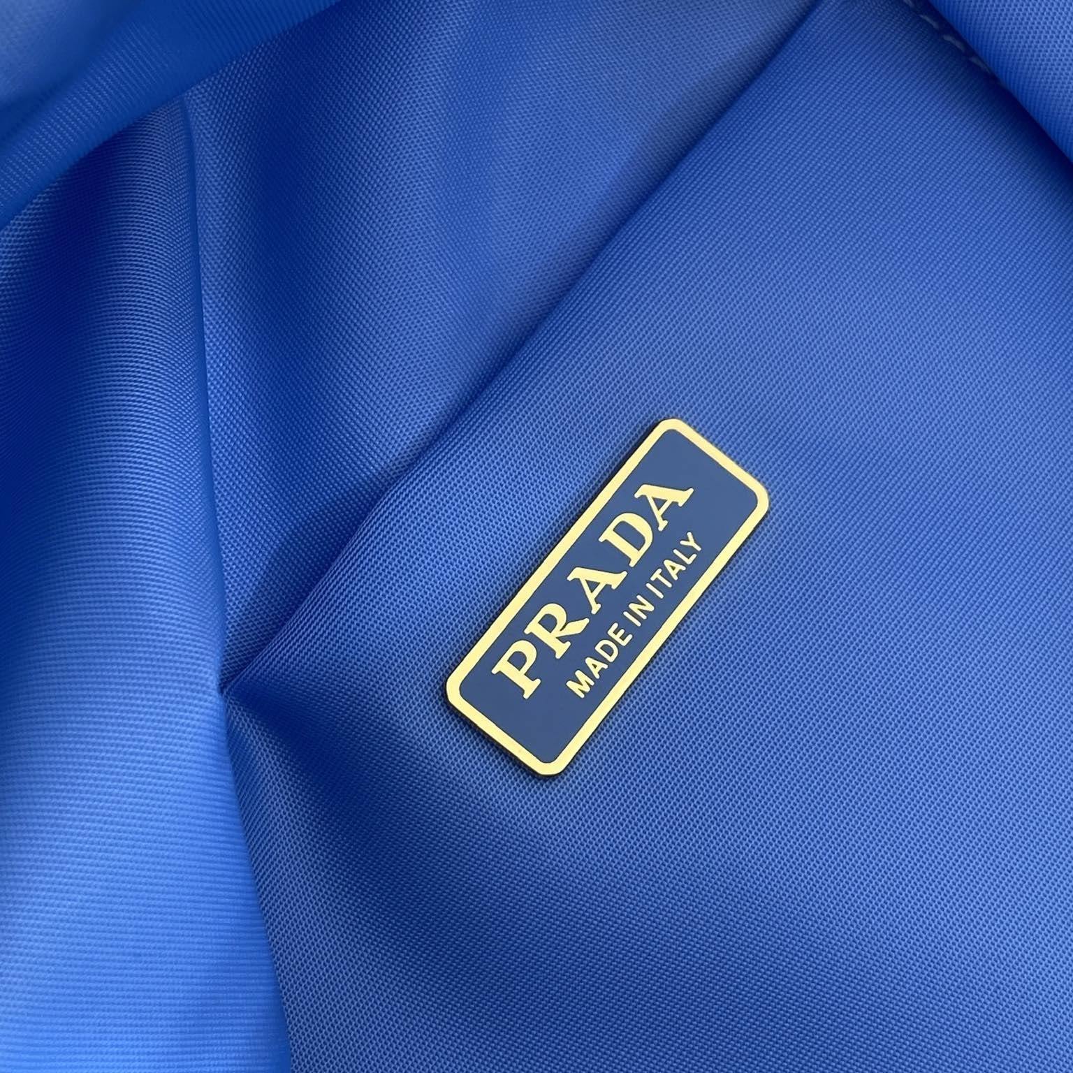 高仿Prada*RE-Nylon系列1NK001收納袋藍色免檢版