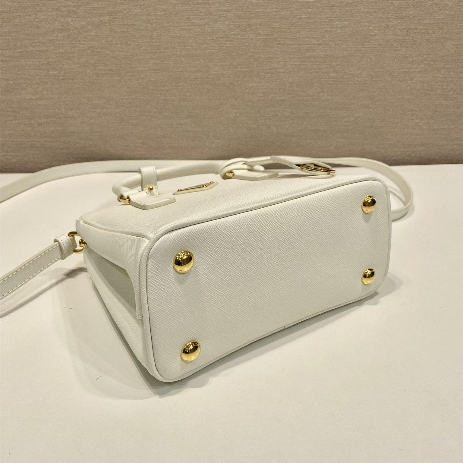 高仿Prada*Galleria系列1BA907手提包Mini白色免檢版
