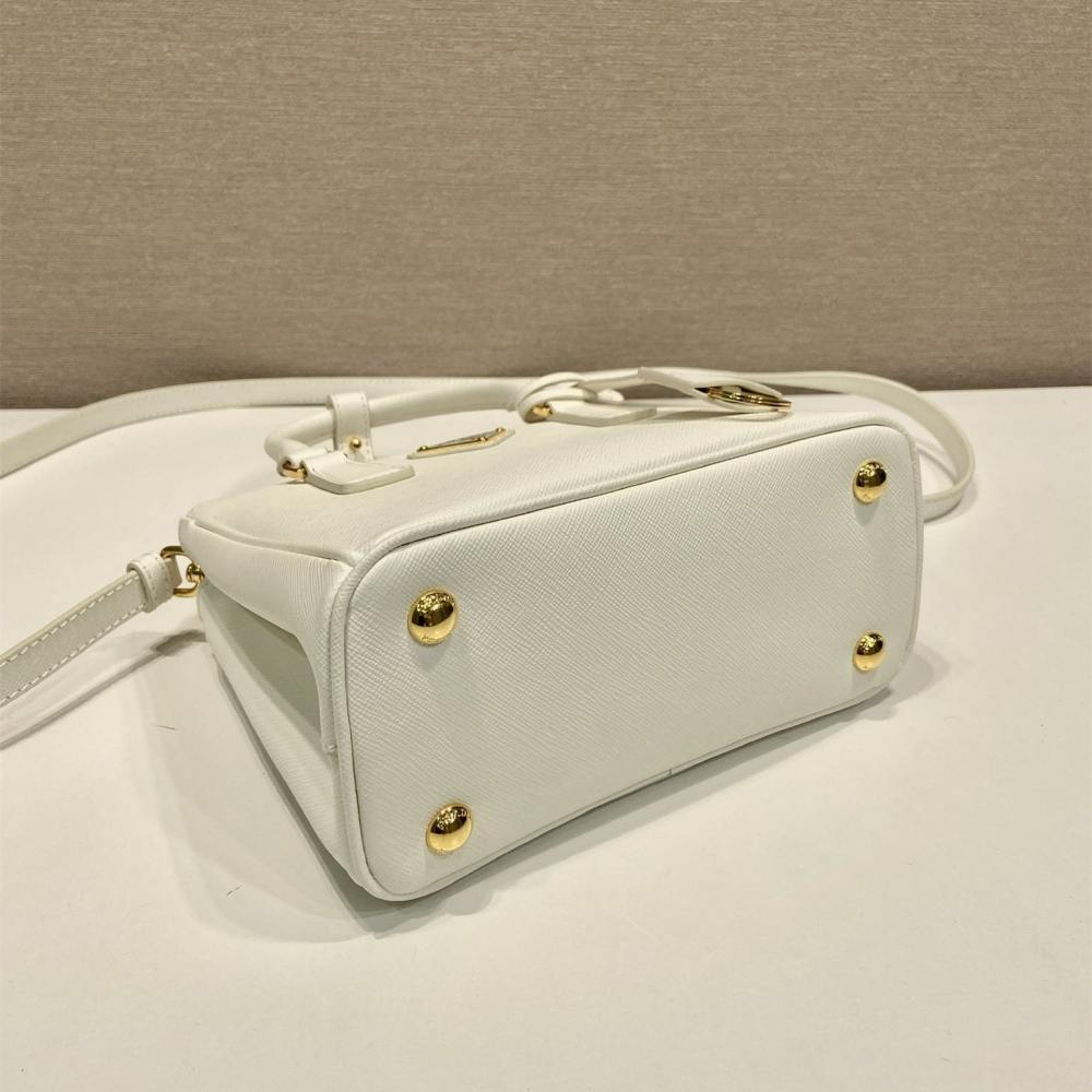 高仿Prada*Galleria系列1BA907手提包Mini白色免檢版