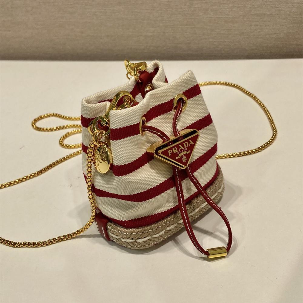 高仿Prada*Mariner系列1NR16H水桶包紅色Mini免檢版
