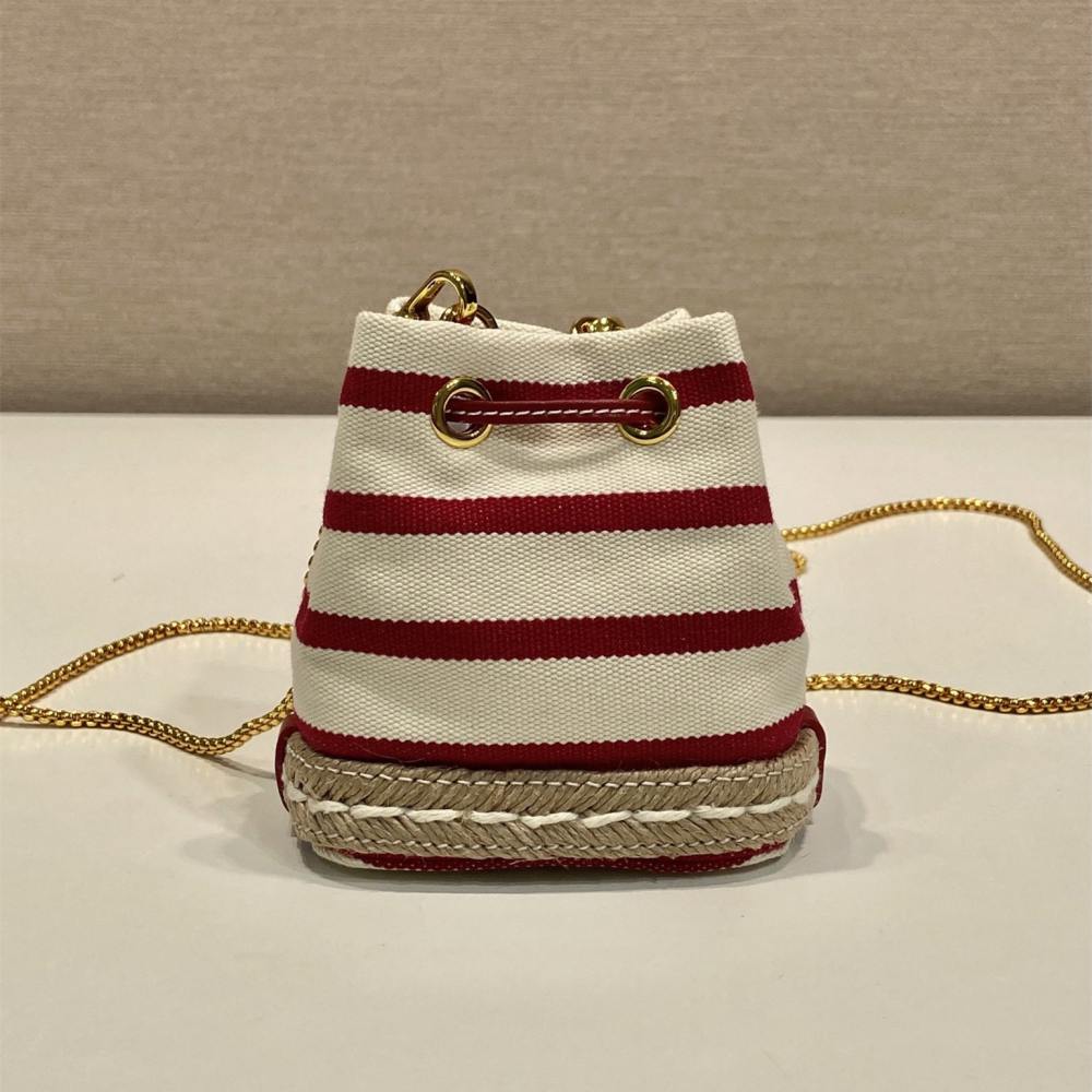 高仿Prada*Mariner系列1NR16H水桶包紅色Mini免檢版