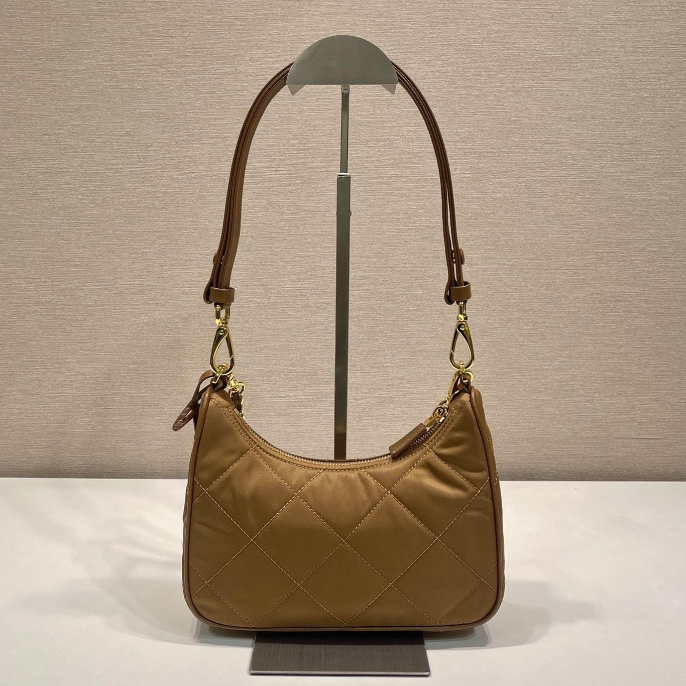 高仿Prada*RE-Nylon系列1BC204單肩包棕色免檢版