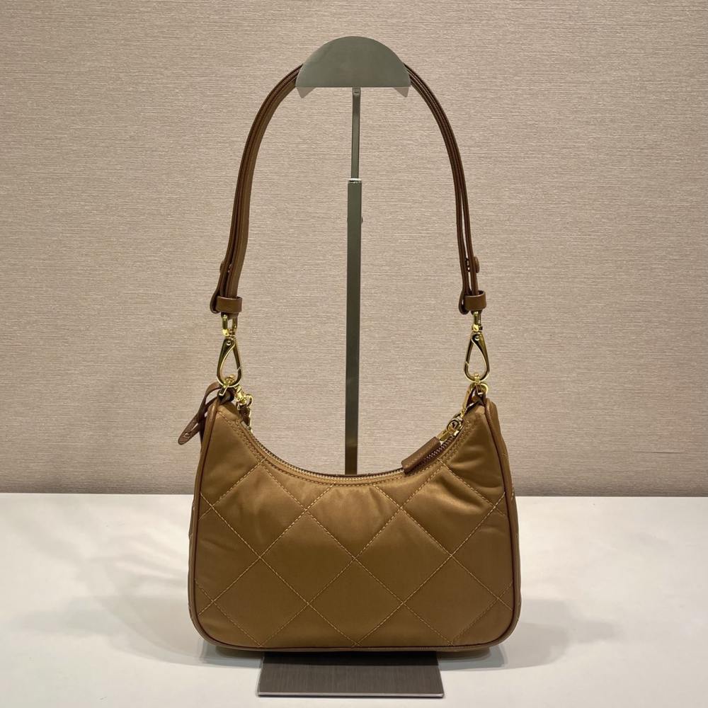 高仿Prada*RE-Nylon系列1BC204單肩包棕色免檢版