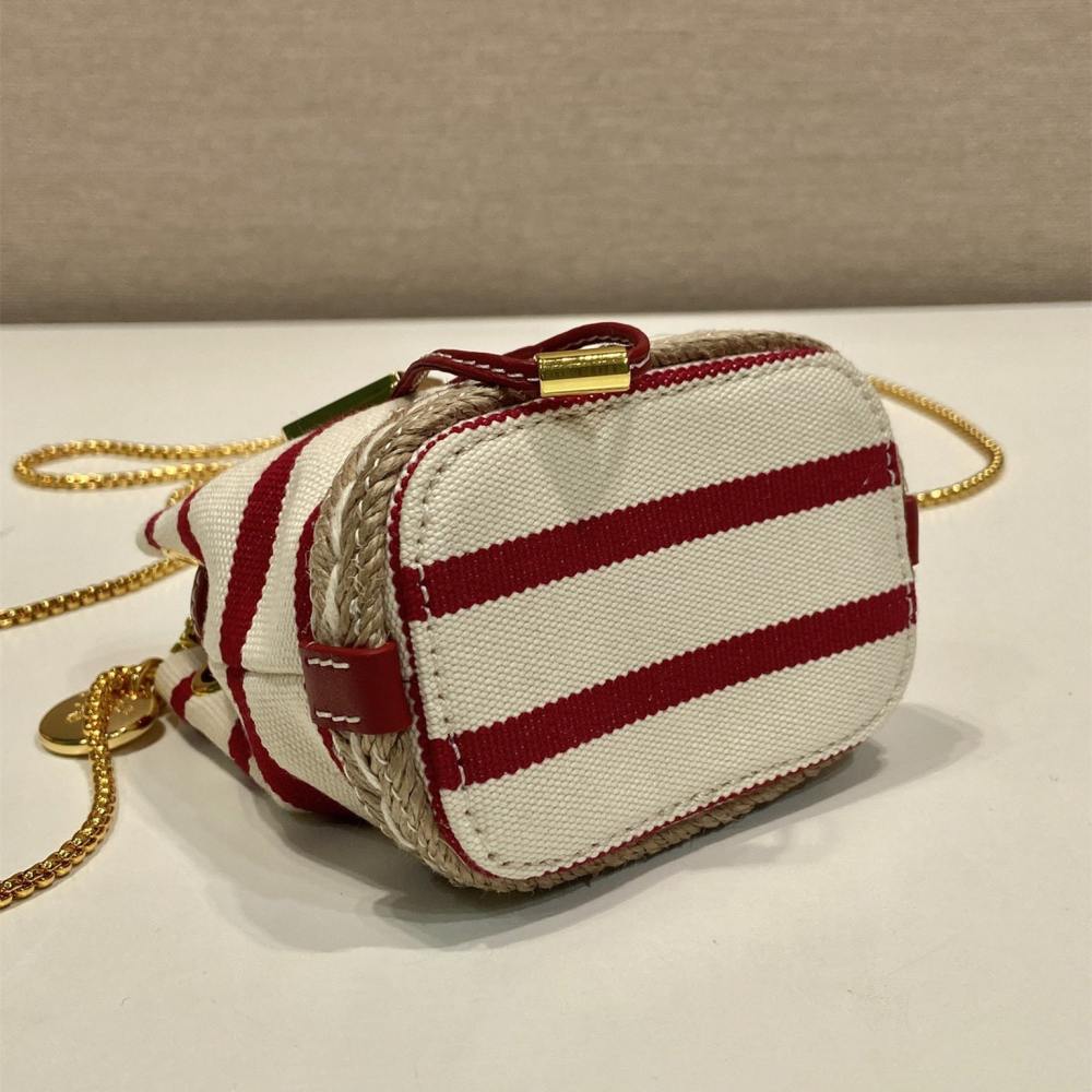 高仿Prada*Mariner系列1NR16H水桶包紅色Mini免檢版