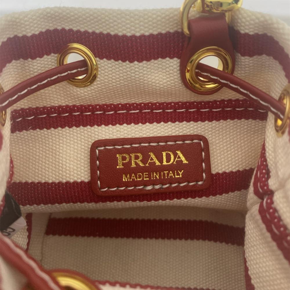 高仿Prada*Mariner系列1NR16H水桶包紅色Mini免檢版