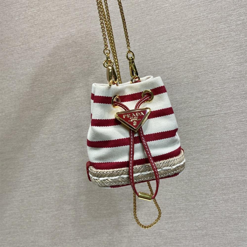 高仿Prada*Mariner系列1NR16H水桶包紅色Mini免檢版