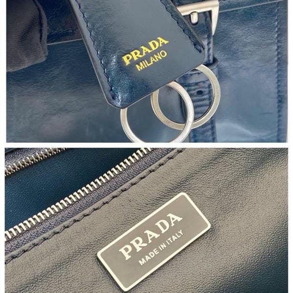 高仿Prada*1BN026筆筒包單肩包黑色中號免檢版