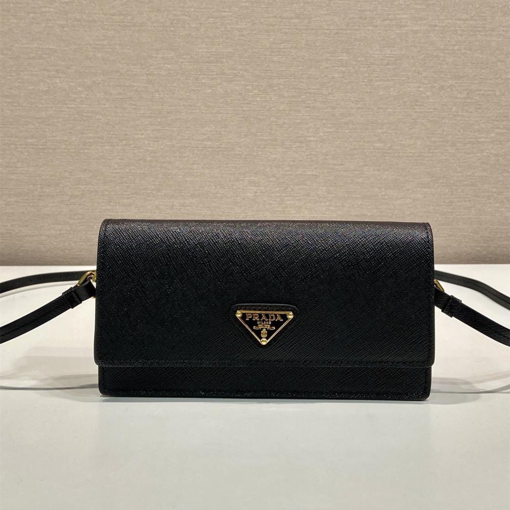 高仿Prada*Saffano系列1NF059斜挎包黑色Mini免檢版