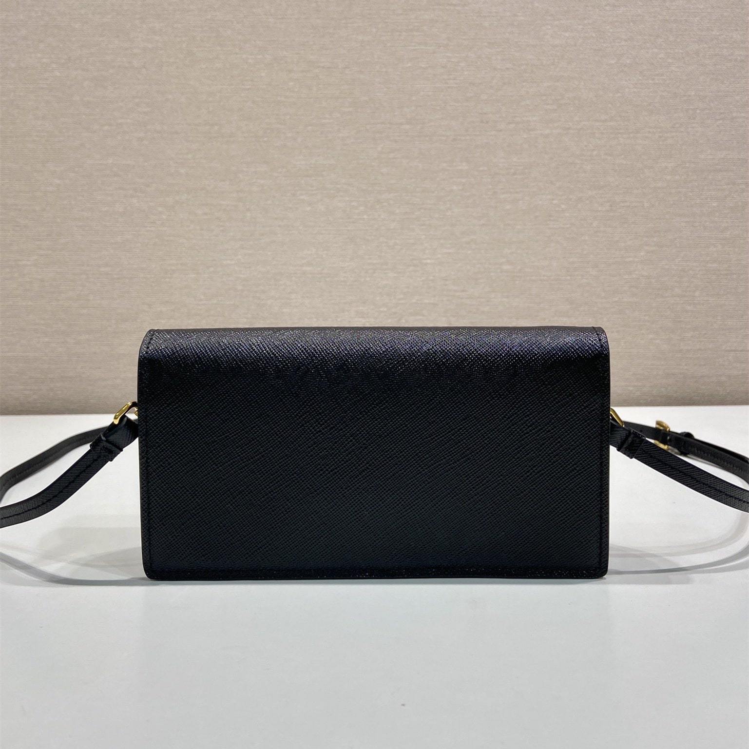 高仿Prada*Saffano系列1NF059斜挎包黑色Mini免檢版