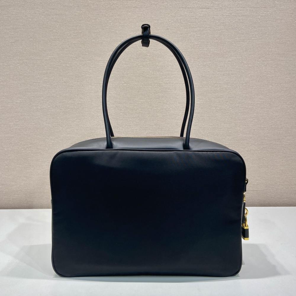 高仿Prada*RE-Nylon系列1BB131單肩手提袋黑色大號免檢版