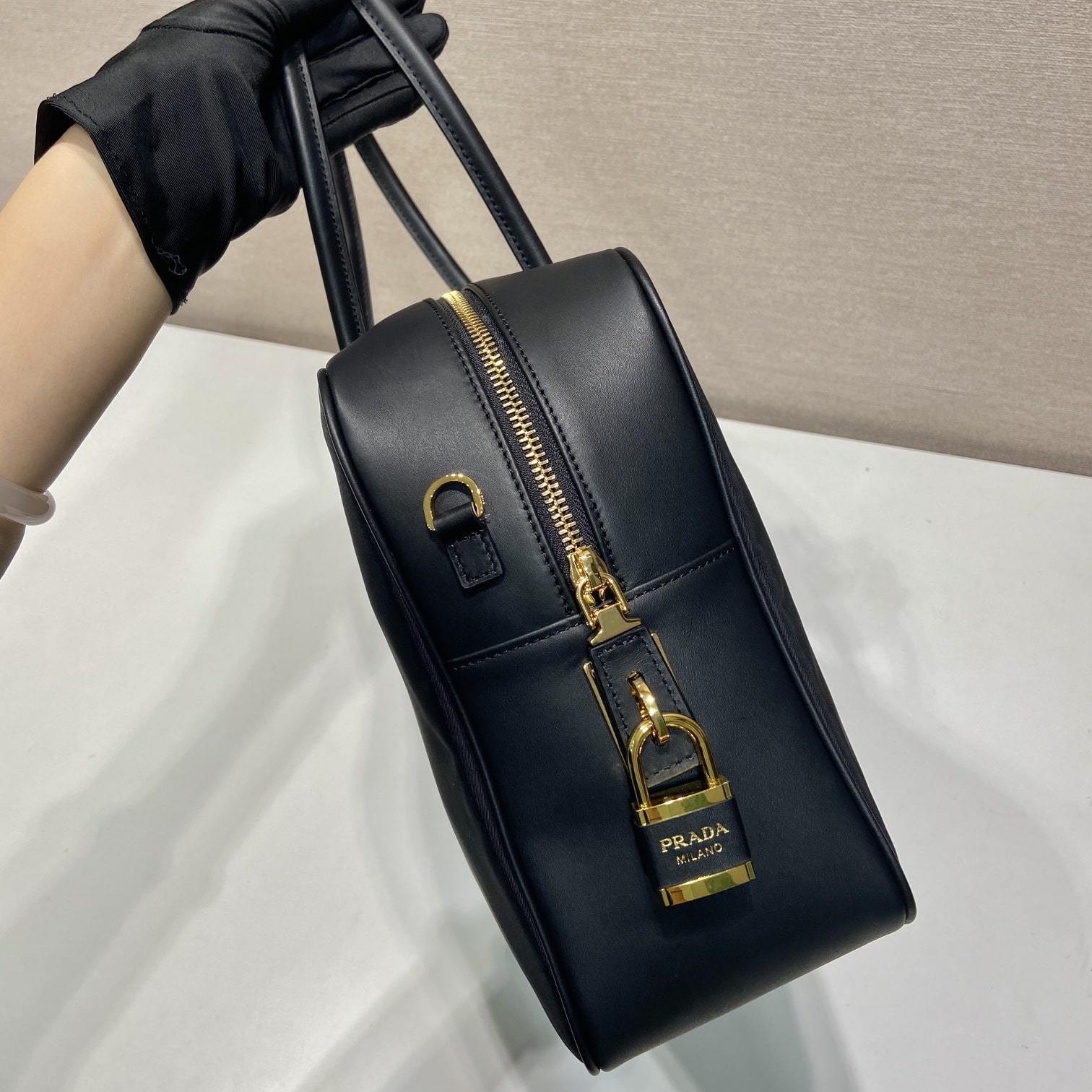 高仿Prada*RE-Nylon系列1BB131單肩手提袋黑色大號免檢版