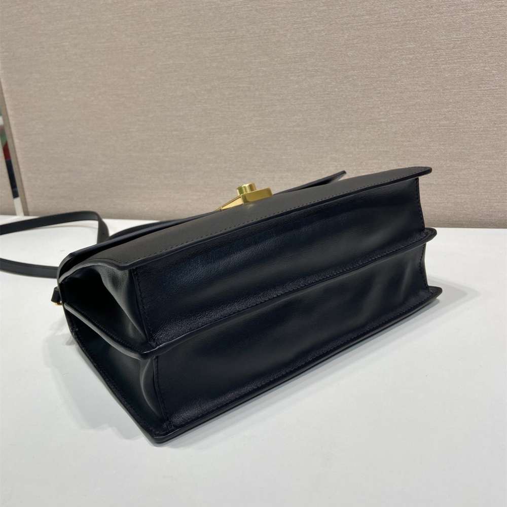 Prada SoftSound 1BN023：五金與背帶連接處