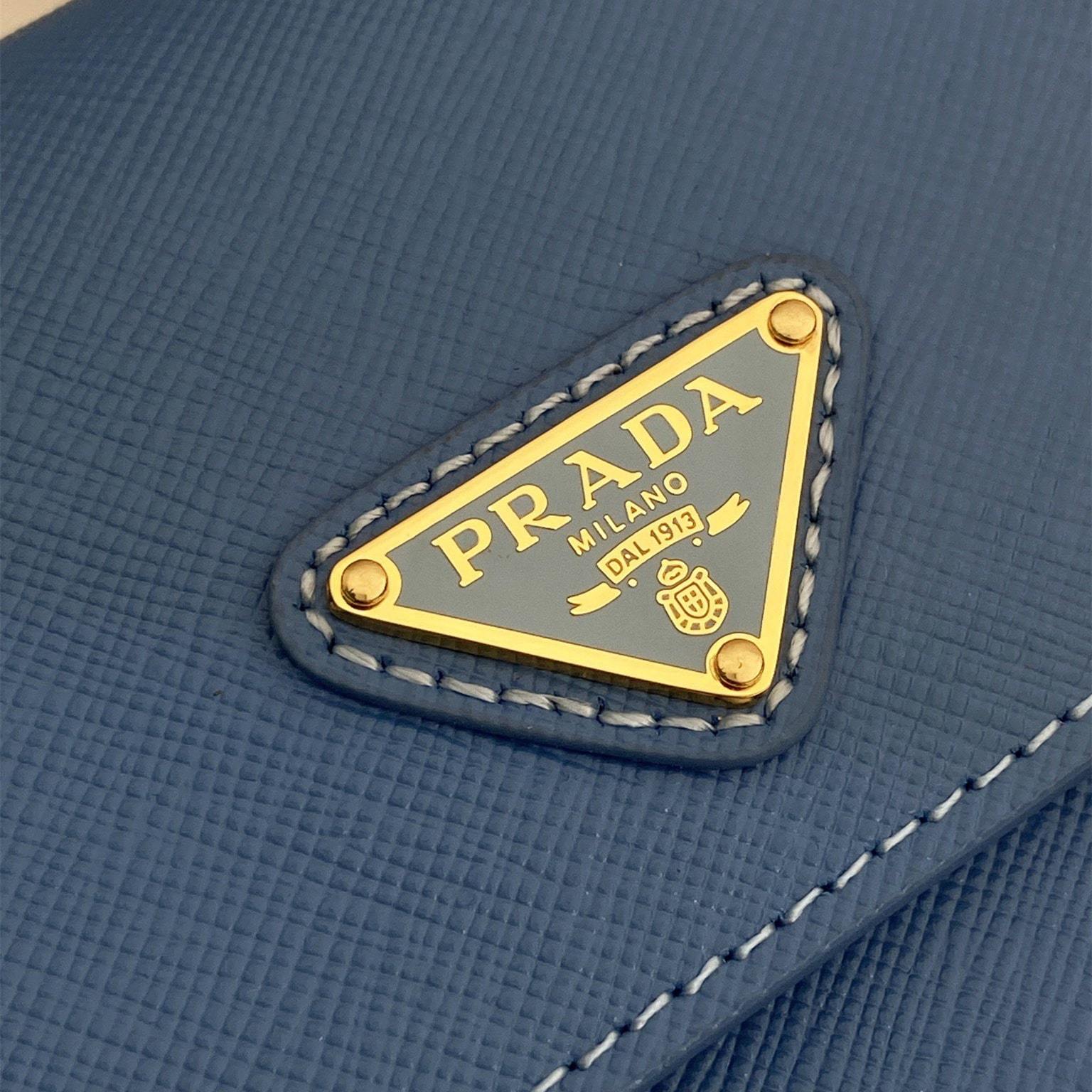 高仿Prada*Saffano系列1NF059斜挎包藍色Mini免檢版