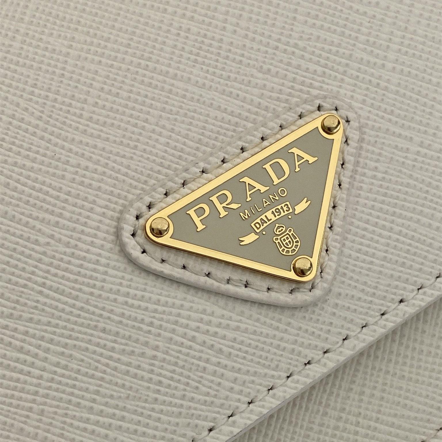 高仿Prada*Saffano系列1NF059斜挎包白色Mini免檢版