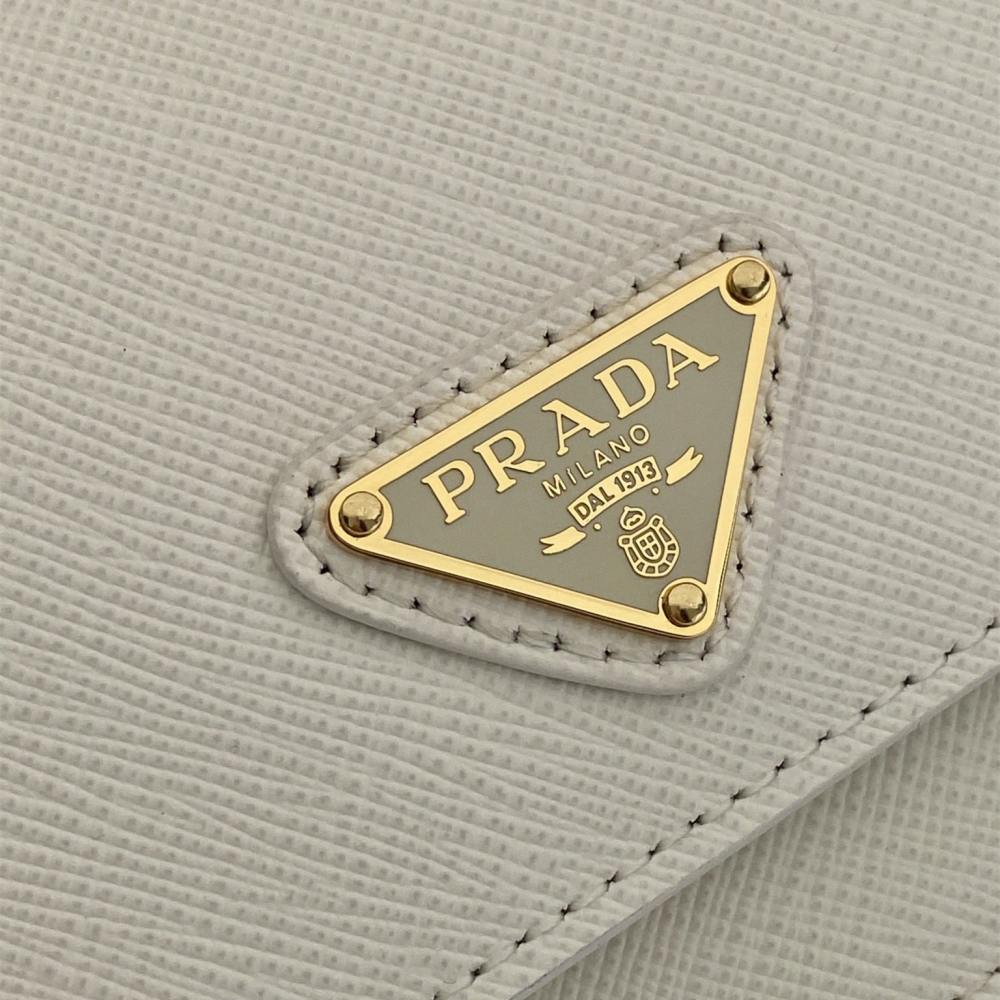 高仿Prada*Saffano系列1NF059斜挎包白色Mini免檢版