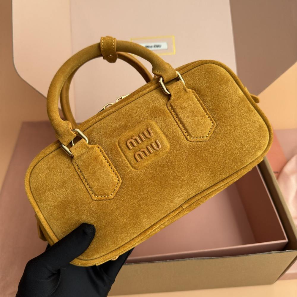 高仿miumiu*Arcadie系列5BB142保齡球棕色免檢版