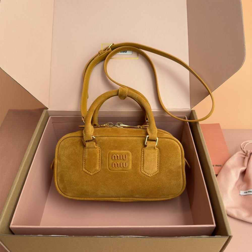 高仿miumiu*Arcadie系列5BB142保齡球棕色免檢版