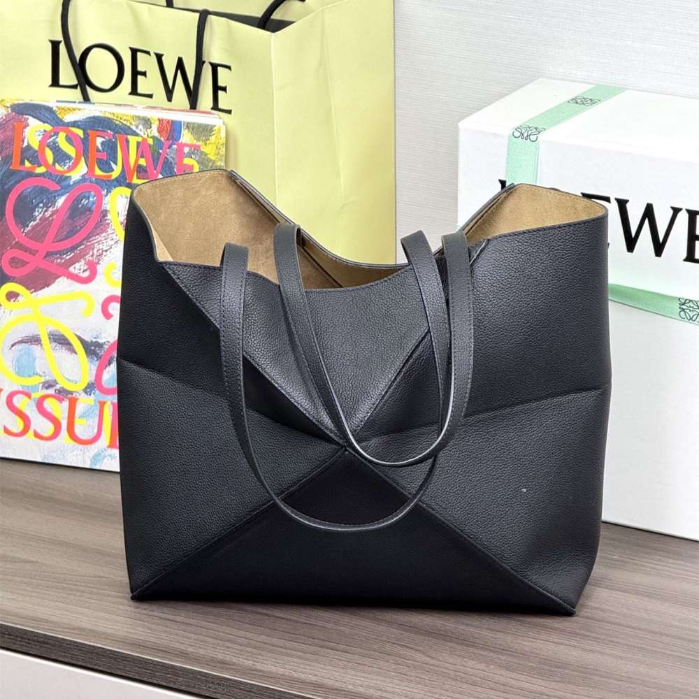 Fold 1100 幾何 Tote 黑色