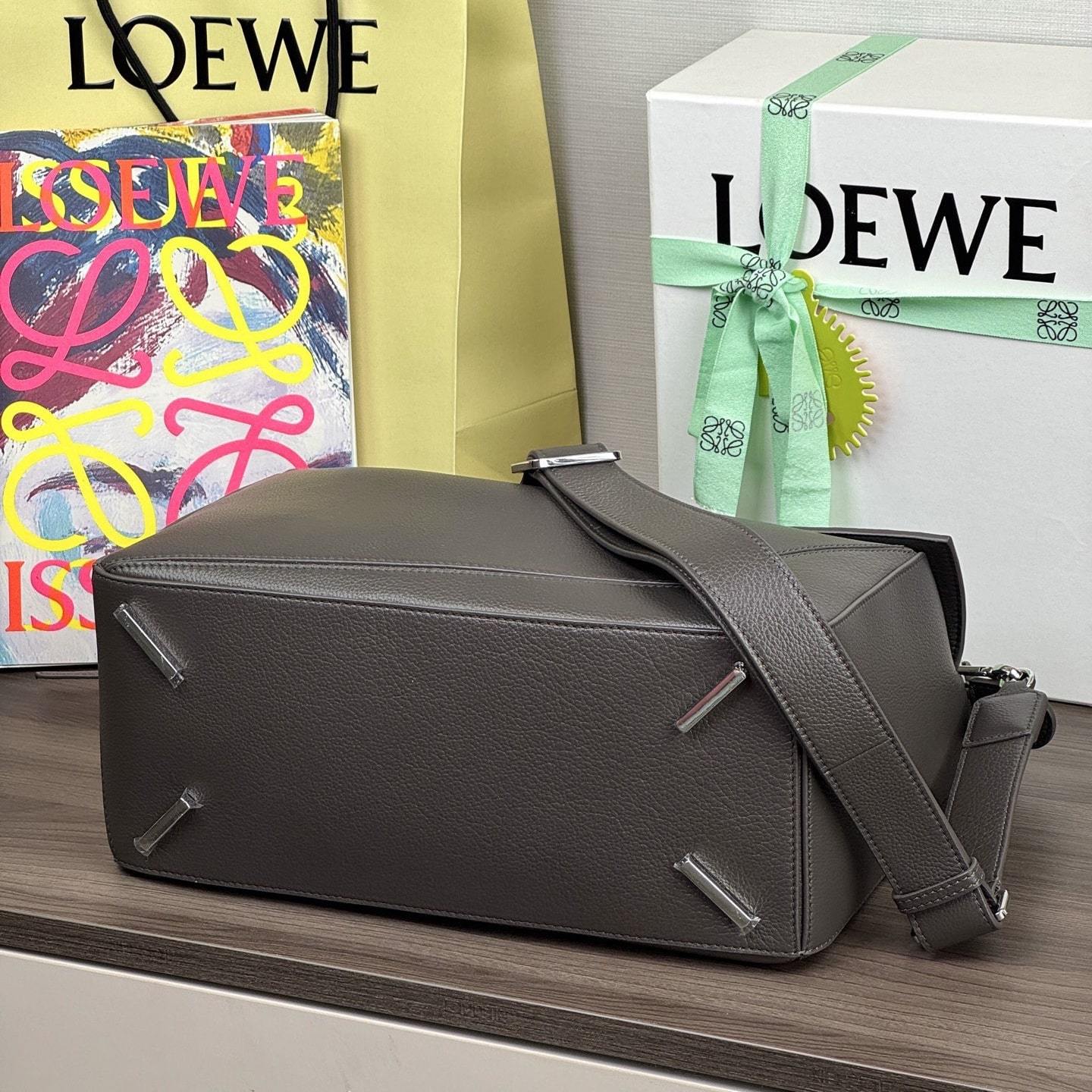 高仿Loewe*Puzzle系列1220單肩包深灰色大號免檢版