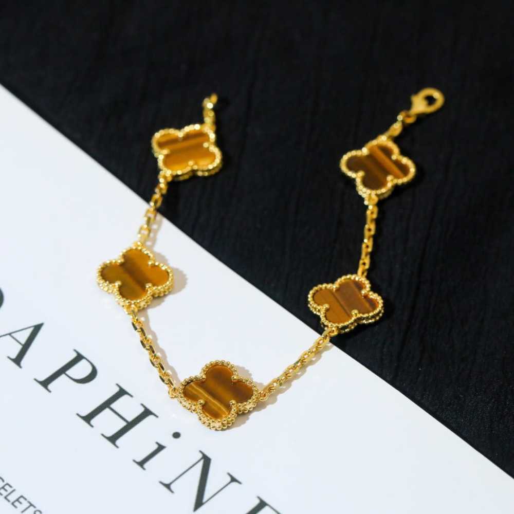 高仿首飾VanCleef&Arpels*RD35600虎眼石黃金手鏈
