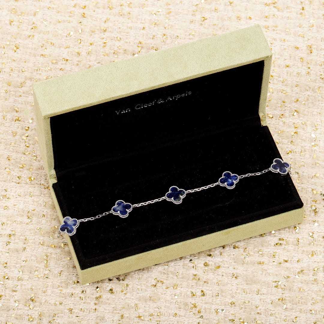 高仿首飾VanCleef&Arpels*RP7S400彼得石白金手鏈