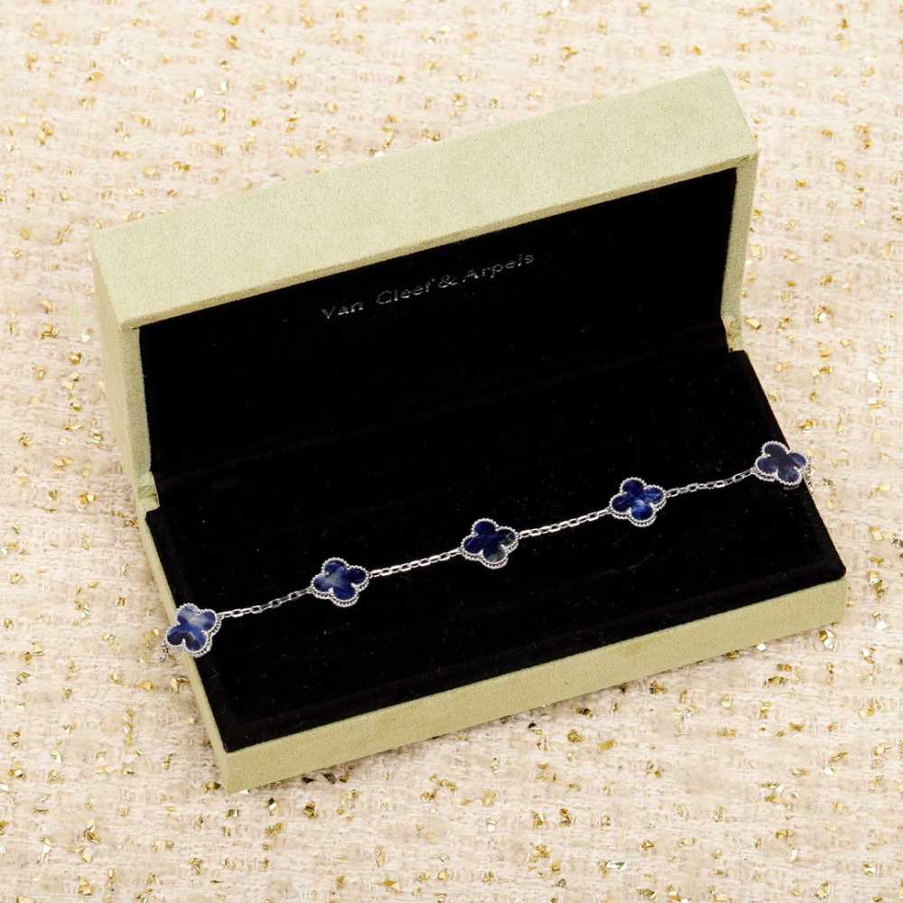 高仿首飾VanCleef&Arpels*RP7S400彼得石白金手鏈