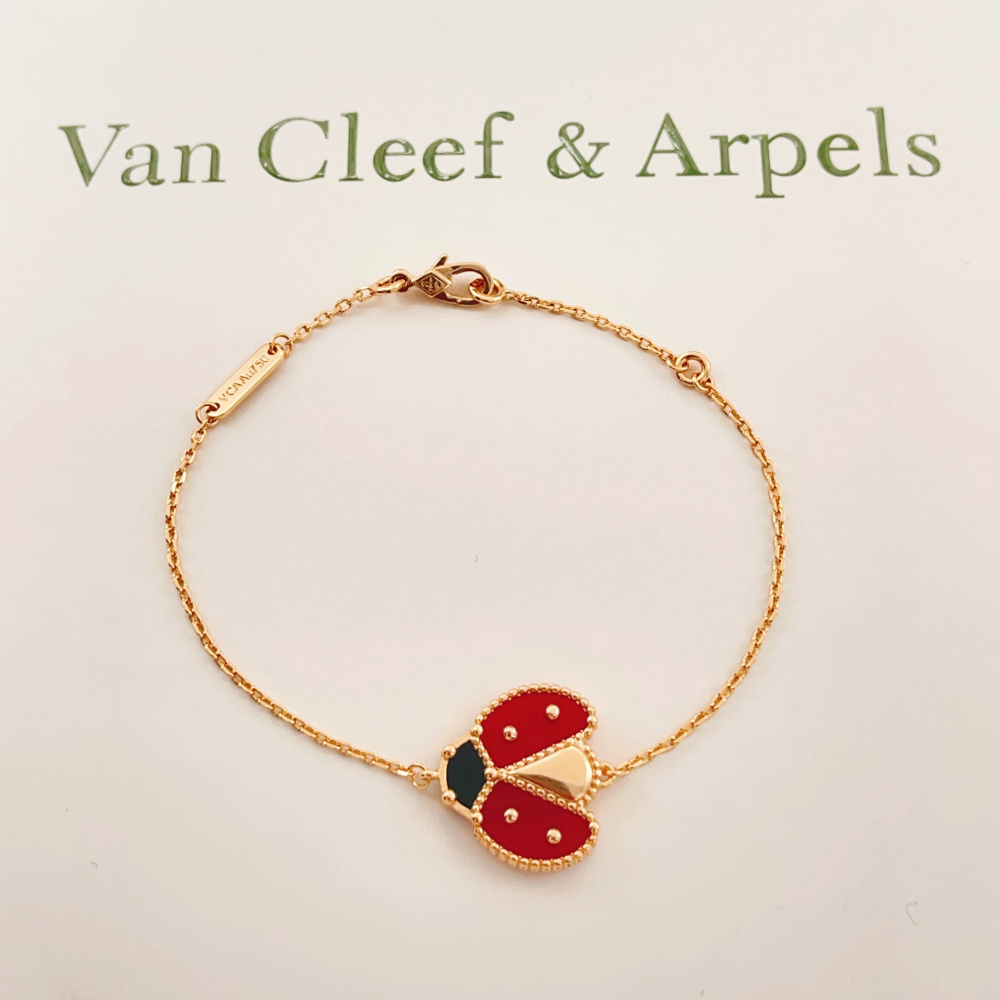 高仿首飾VanCleef&Arpels*RP7R100瓢蟲玫瑰金手鏈