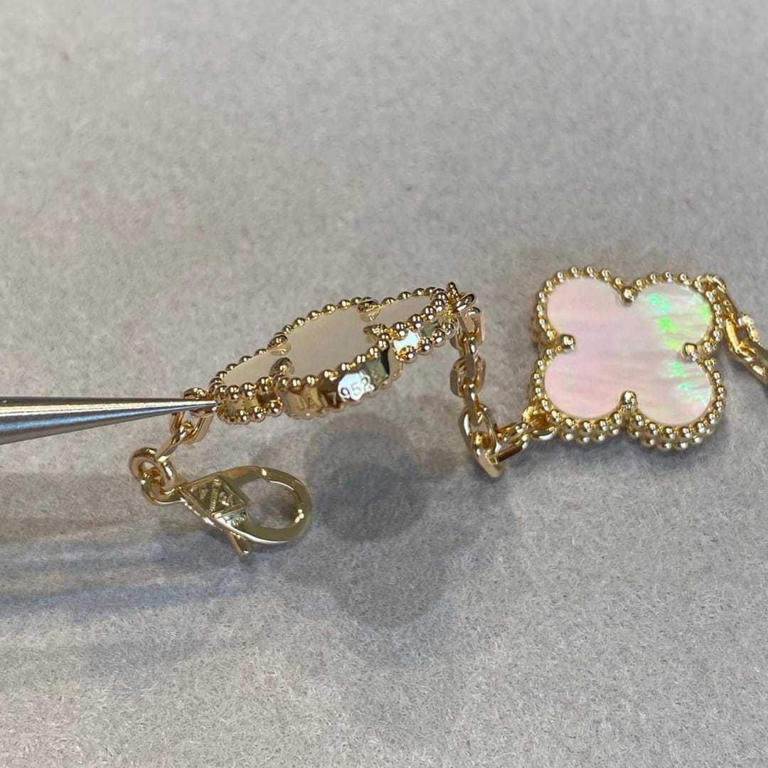 高仿首飾VanCleef&Arpels*RF41800貝母黃金手鏈