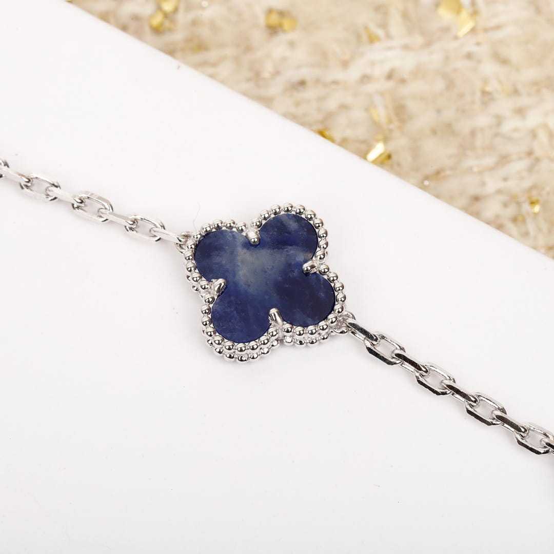 高仿首飾VanCleef&Arpels*RP7S400彼得石白金手鏈