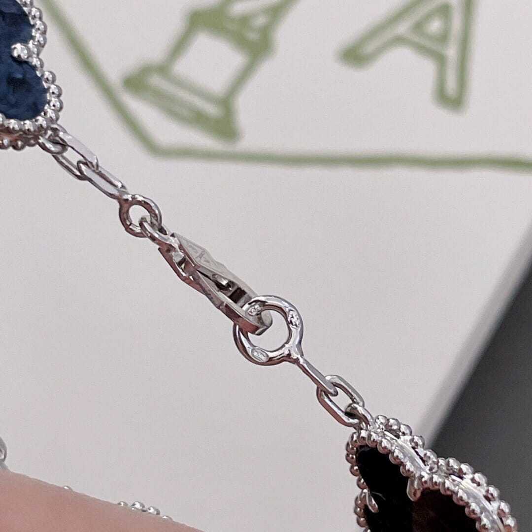 高仿首飾VanCleef&Arpels*RP7S400彼得石白金手鏈