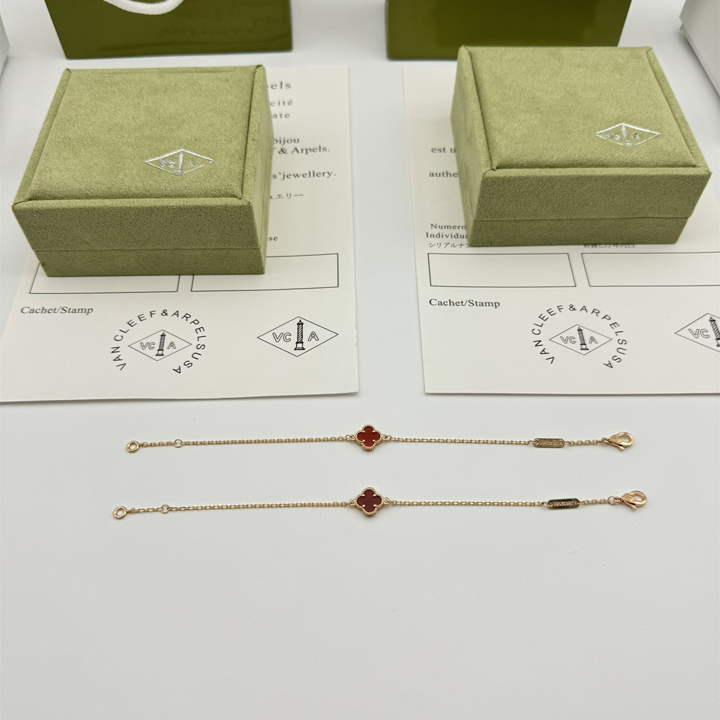 高仿首飾VanCleef&Arpels*RN59K00單花玫瑰金金手鏈