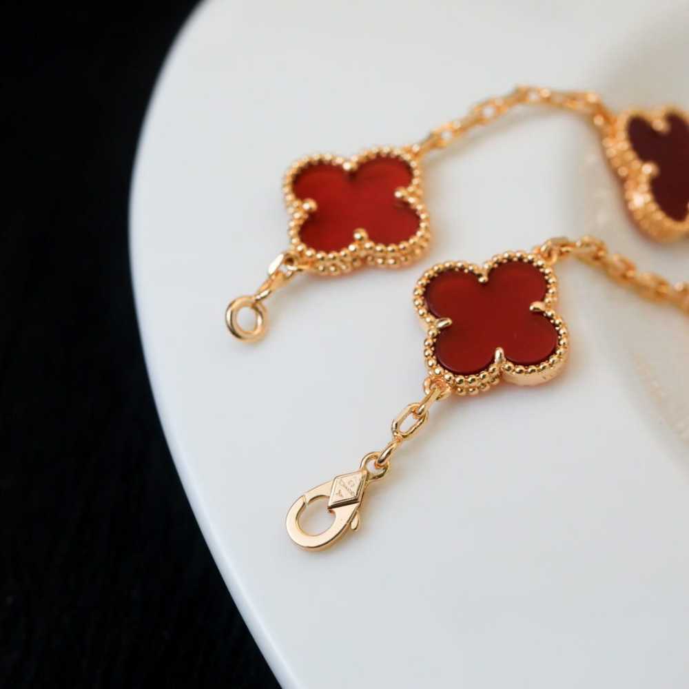 高仿首飾VanCleef&Arpels*RD35500紅瑪瑙黃金手鏈