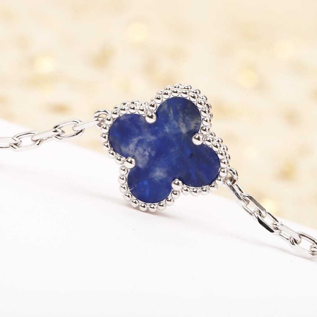 高仿首飾VanCleef&Arpels*RP7S400彼得石白金手鏈