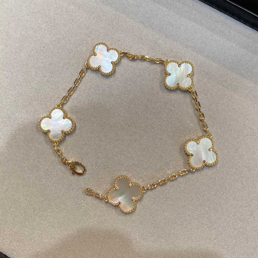 高仿首飾VanCleef&Arpels*RF41800貝母黃金手鏈
