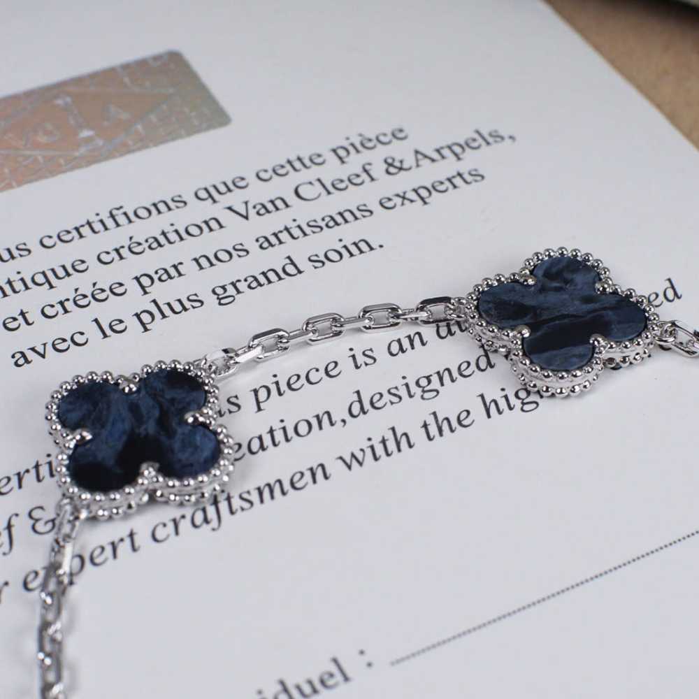 高仿首飾VanCleef&Arpels*RP7S400彼得石白金手鏈