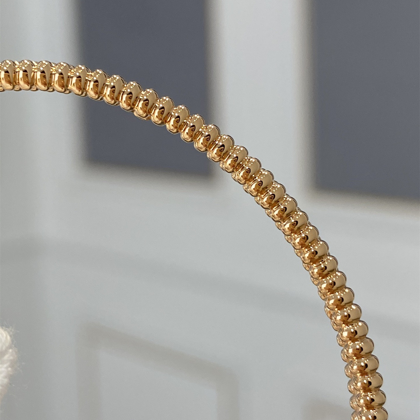 高仿首飾VanCleef&Arpels*RP27D00單排鑲鑽玫瑰金手鐲