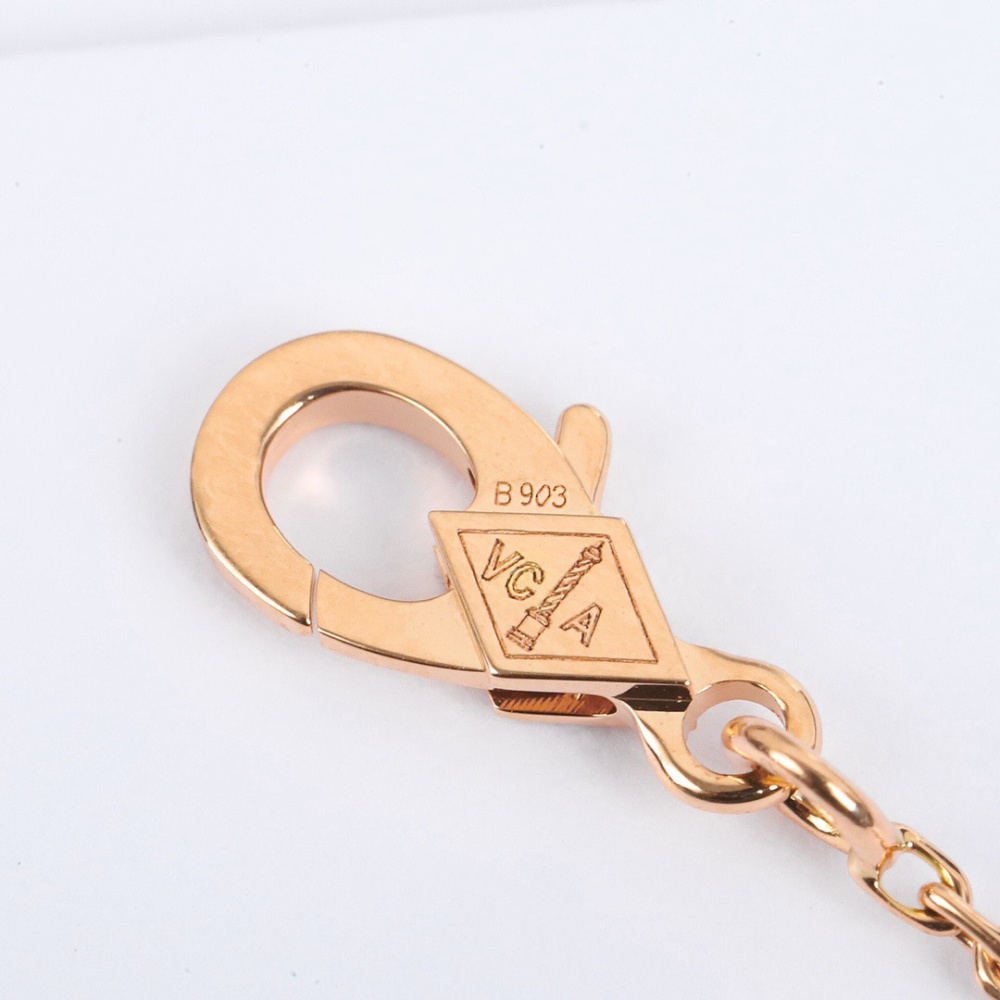 高仿首飾VanCleef&Arpels*RA4KK00珍珠貝母玫瑰金項鏈