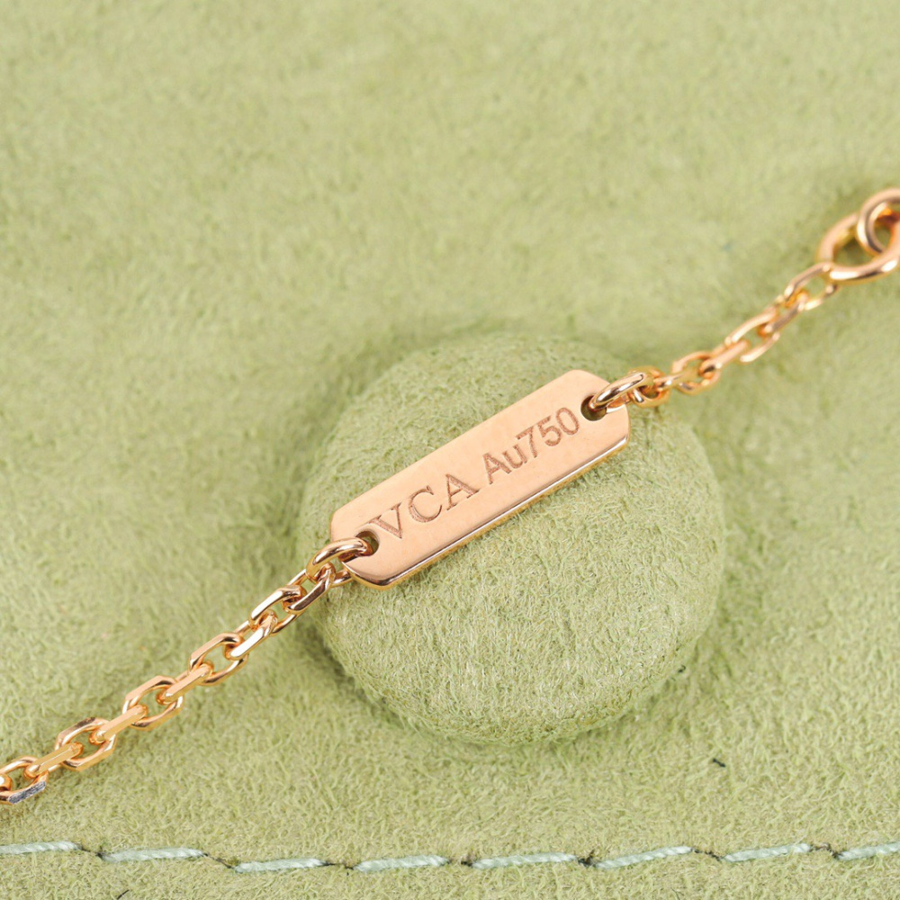 高仿首飾VanCleef&Arpels*RA4KK00珍珠貝母玫瑰金項鏈