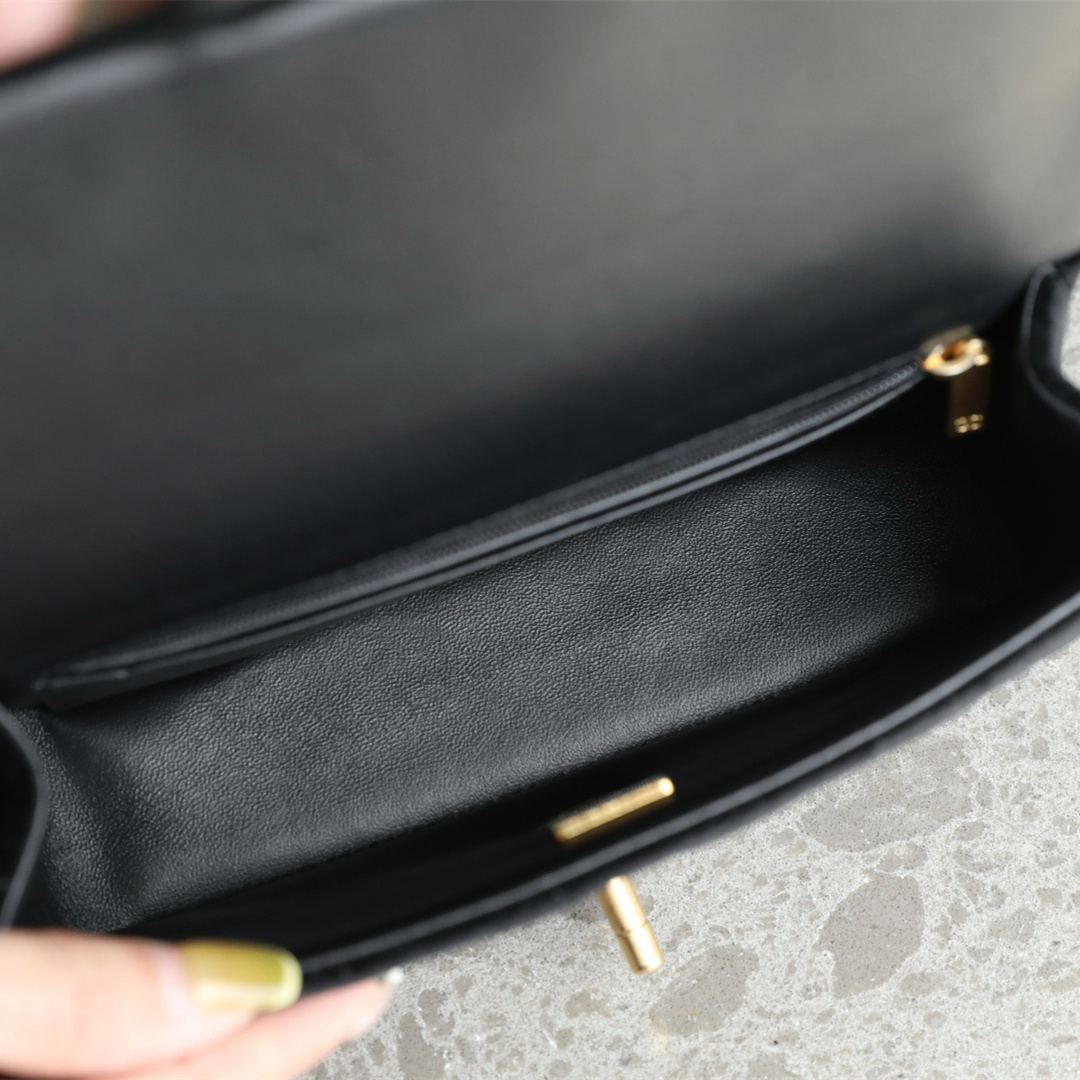 高仿Chanel*25K系列AS5875蝴蝶結絲絨單肩包Mini免檢版