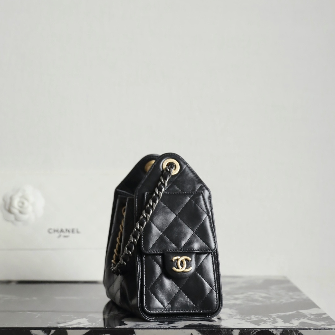 高仿Chanel*26C/25Bag系列AS5631鴛鴦皮穿鏈手袋Mini免檢版