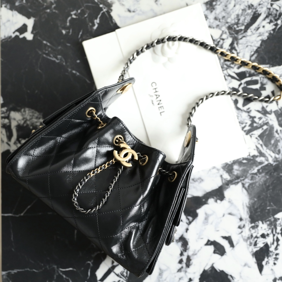 高仿Chanel*26C/25Bag系列AS5631鴛鴦皮穿鏈手袋Mini免檢版