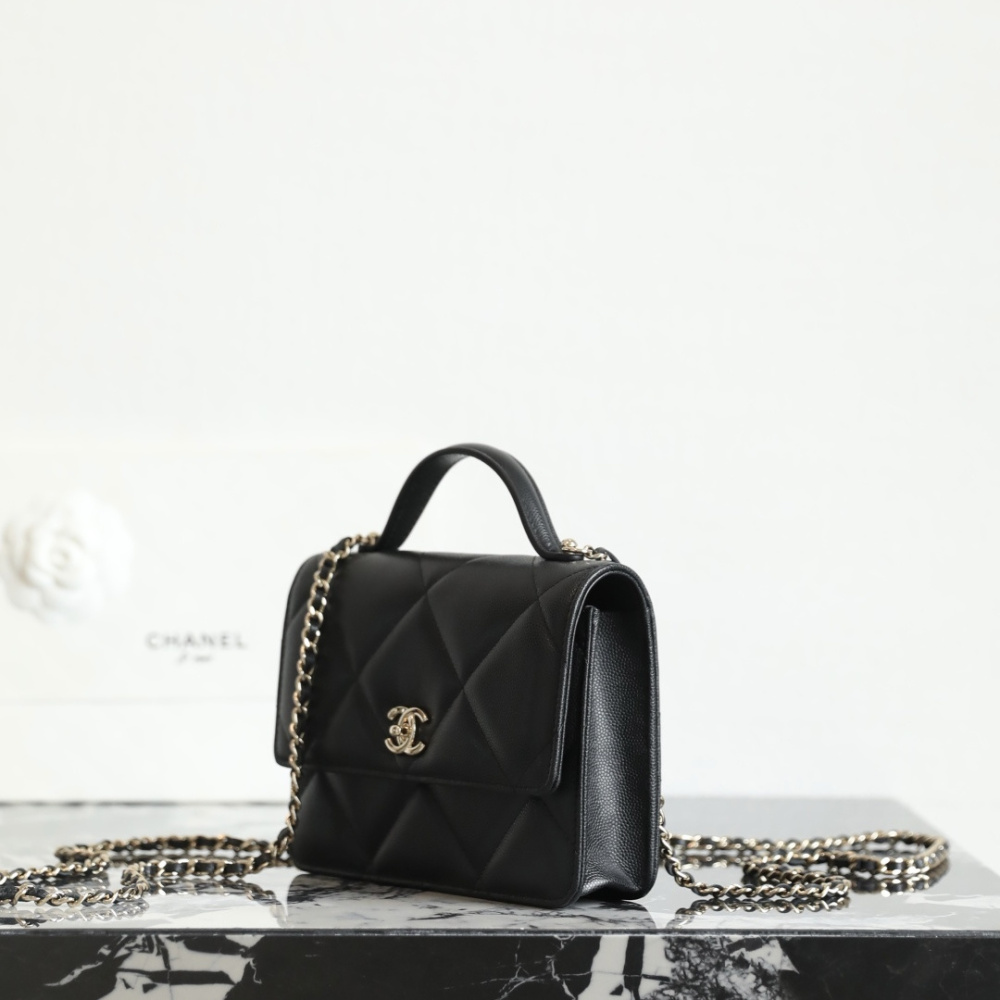高仿Chanel*25K系列AP4935小球牛皮雙肩背囊黑色免檢版