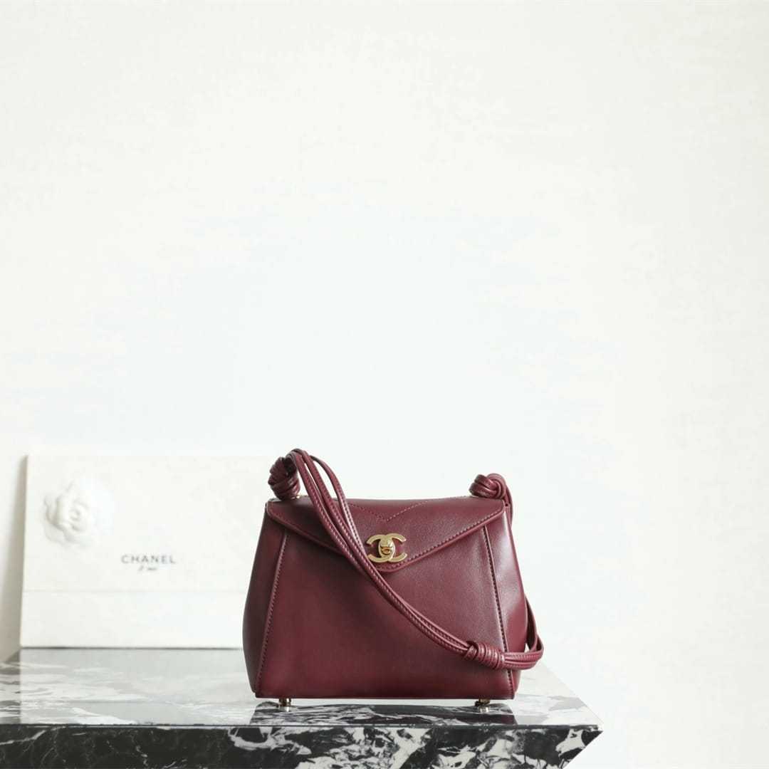 高仿Chanel*26A系列AS6223高級手工坊口蓋包酒紅色小號免檢版