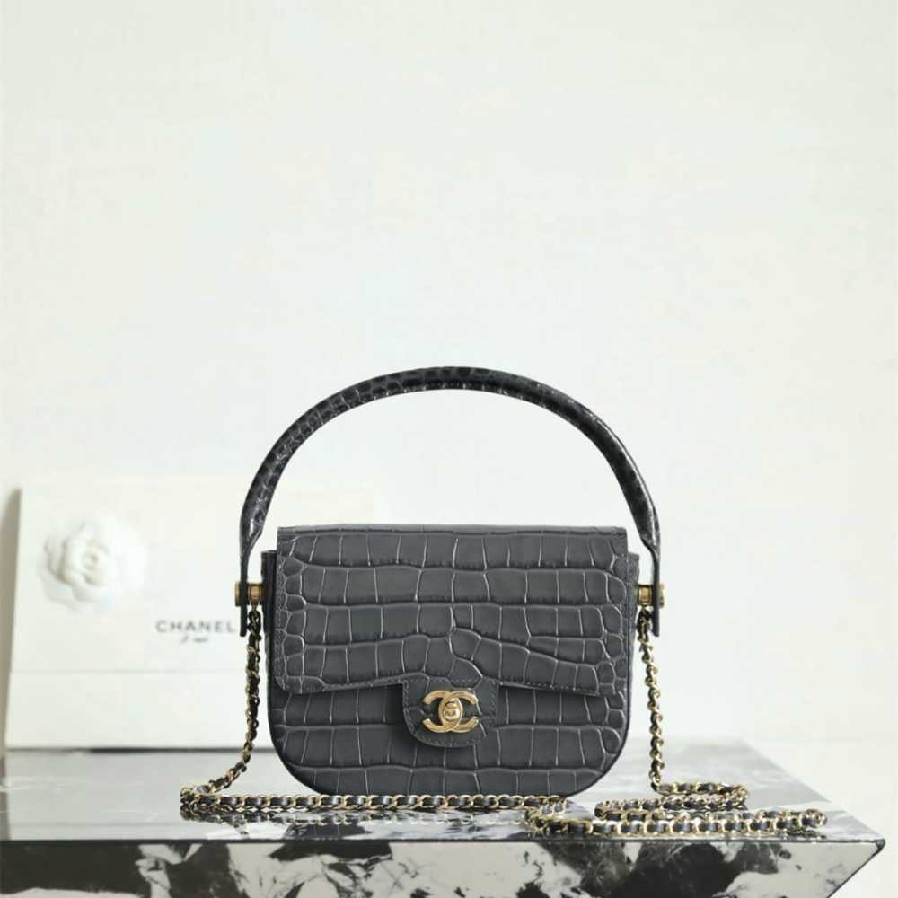 高仿Chanel*26A系列AS6424高級手工坊牛皮鱷魚紋手袋免檢版