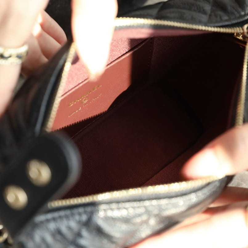 高仿Chanel*25C系列AP4386小牛皮Hobo手袋黑色免檢版