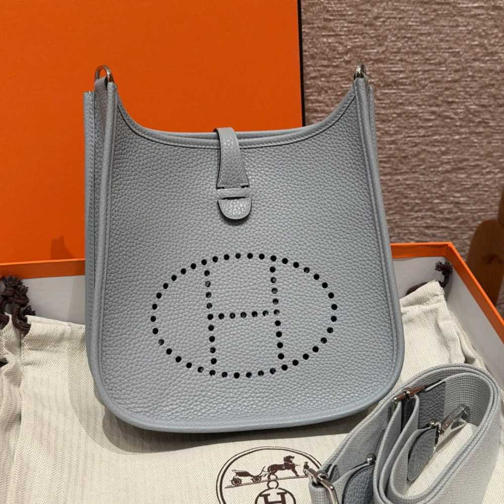 高仿Hermes*Evelyne23系列H087941CKP0木偶灰銀扣純手工