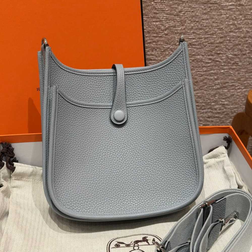 高仿Hermes*Evelyne23系列H087941CKP0木偶灰銀扣純手工
