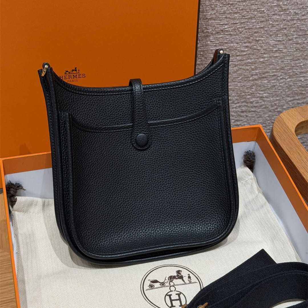 高仿Hermes*Evelyne23系列H087941CC89黑色金扣純手工